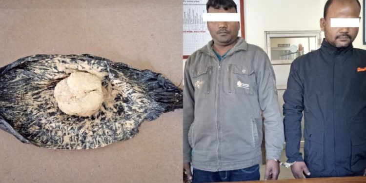 सप्तरीबाट ब्राउन सुगरसहित दुई भारतीय नागरिक प क्राउ