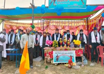 सप्तरीको सारस्वरमा इस्लामियाँ सल्फिया द्वारा संचालित पहिलो जिल्ला स्तरीय फुटवल प्रतियोगिताको उद्घाटन