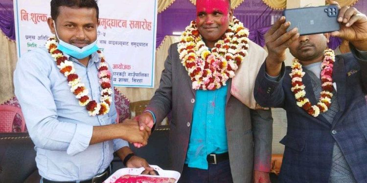 सिरहाको सखुवान्नकारकट्टीमा आयुर्वेद अस्पतालको समुदघाटन सम्पन्न