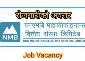 एनएमबि लघुवित्तमा रोजगारीको अवसर (हेर्नुहोस भ्याकेन्सी नोटिस सहित)