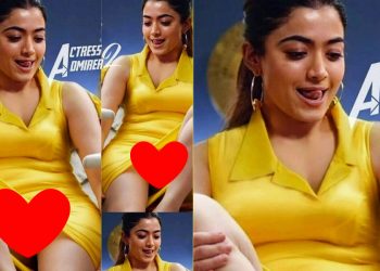 रश्मिका मन्डन्नाले छोटो ड्रेस सम्हाल्न नसक्दा भित्री बस्त्र देखियो, ट्रोल भइन, (हेर्नुहोस तस्बिर/ भिडीयाे सहित)