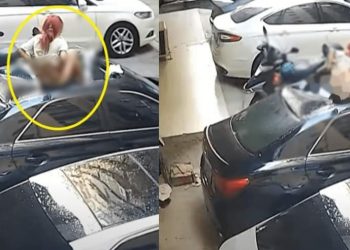 यौ न सम्पर्क गर्दागर्दै झ्यालबाट खसिन् युवती, पार्किंग गरेर राखेको गाडीको छत नै भाँचियो (हेर्नुहोस भिडियो)