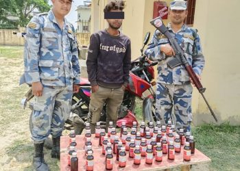 धनुषामा लागूऔषध सहित एक युवक प क्राउ