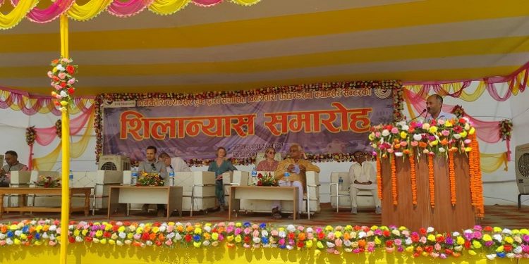 मधेश प्रदेशको राजधानी जनकपुरधाममा अत्याधुनिक सुविधाको क्यान्सर अस्पतालको शिलान्यास