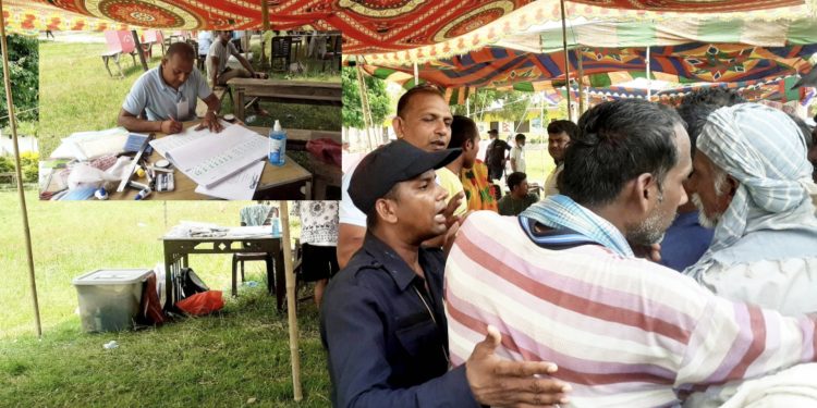 धनुषा : आफैँ मतपत्रमा छाप लगाउँदै गर्दा समातिए मतदान अधिकृत