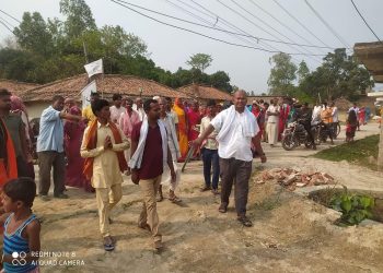 सिरहाको धनगढीमाई नगरपालिकामा जसपा पार्टीको प्रचार प्रसार तिब्र