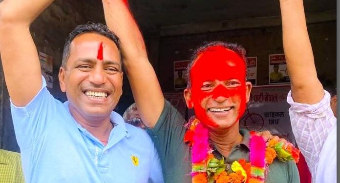 महोत्तरीको मटिहानी नगरपालिका १ मा लोसपा बाट शिवशङ्कर कुमार राय प्यानल सहित विजय