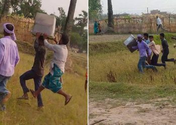 रौतहटमा स्थानीयले मतदान केन्द्र कब्जामा लिइ मतपेटिका बोकेर भागे