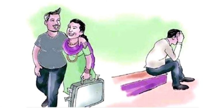 विदेशको कमाइले श्रीमतिको नाममा जग्गा पास, श्रीमति अर्कै पुरुषसँग टाप !