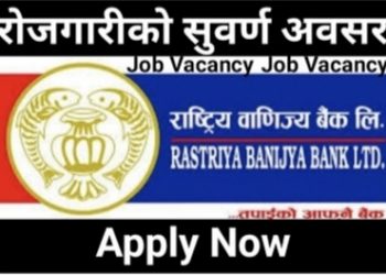 राष्ट्रिय वाणिज्य बैंकमा रोजगारीको अवसर (हेर्नुहोस भ्याकेन्सी नोटिस सहित)