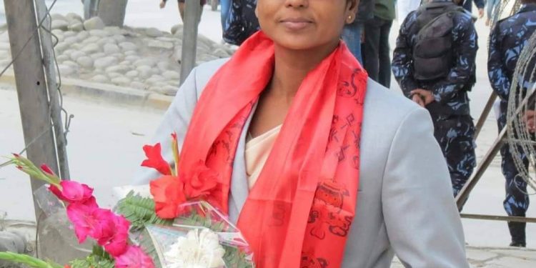 माननिय सरिता गीरी यादब लाई सप्तरी निर्वाचन क्षेत्र नं.१(ख) बाट नेकपा एमाले जिल्ला कमिटीले प्रदेश सभासद्स्य का लागि सिफारिस