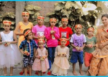 डा. समीक्षाले घटस्थापना दिन देखि व्रत बसेर महाअष्ट्मीको दिन गरीन कन्या पुजा