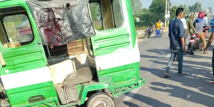 धनुषामा टेम्पो दुर्घटनामा परेर चालकको मृ त्यु