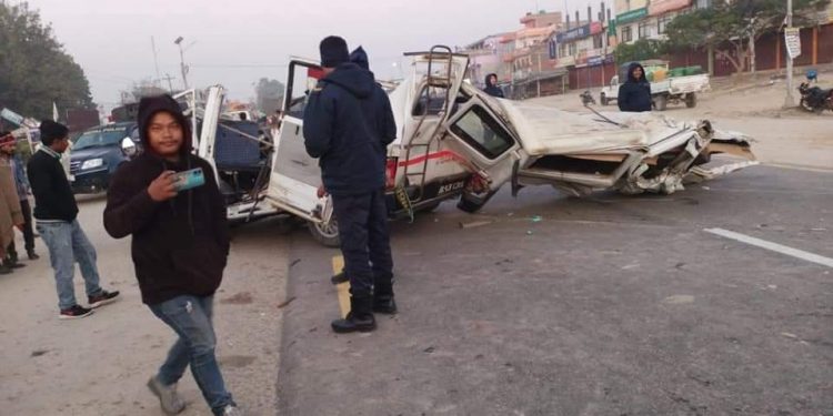 Breaking News-धनुषामा जन्ती बोकेको जीप दुर्घटना,३ महिला सहित ५ जनाको मृ त्यु ९ जना घाइते