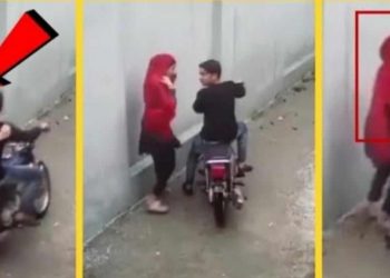 केटीलाई थाहा थिएन कि क्यामेरामा भिडियो रेकर्ड भइरहेको छ (भिडियो सहित)