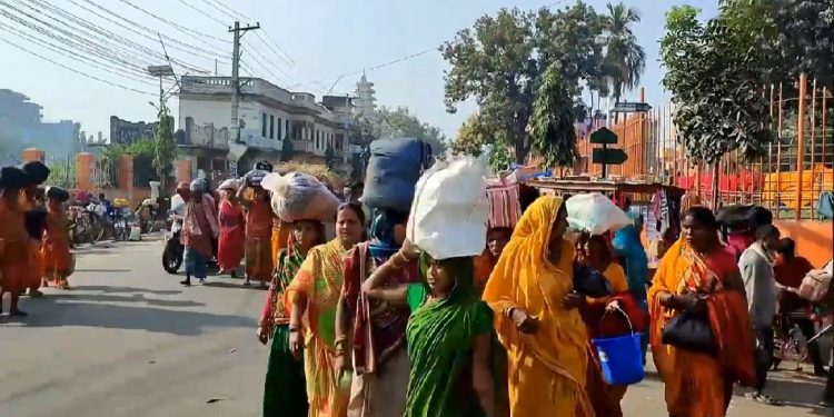 मिथिला माध्यमिकी परिक्रमा आज जनकपुरधाम आइपुग्यो, भोली अन्तरगृह परिक्रमा