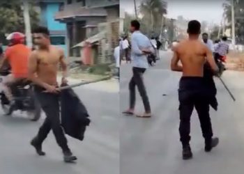 सप्तरीमा रक्सी सेवन गरेर सडकमा हंगामा गर्ने प्रहरी जवान निलम्बित,६ जना प क्राउ