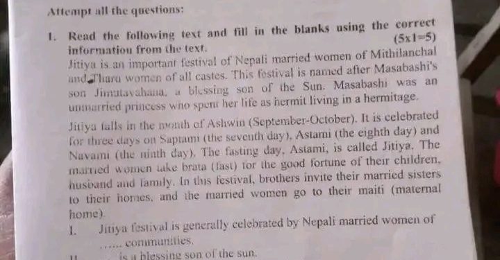मधेस प्रदेश : बारामा एसईईको प्रश्नपत्र बाहिरियो