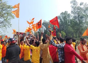 जनकपुरधाममा हिन्दू राष्ट्रको माग गर्दै सम्राट सेनाको शक्ति प्रदर्शन