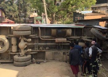 धनुषामा स्कुल भ्यानको ठक्करबाट बालकको मृ त्यु