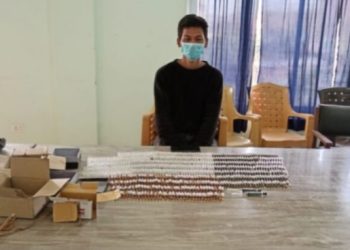 महोत्तरीबाट लागूऔषधसहित एक युवक प क्राउ