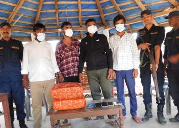 महोत्तरी र धनुषाबाट गाँजा सहित चार जना प क्राउ
