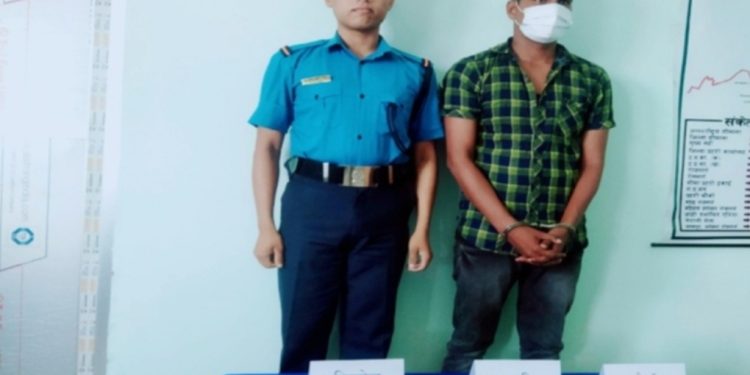 महोत्तरीबाट पेस्तोल र गोलीसहित एक जना प क्राउ