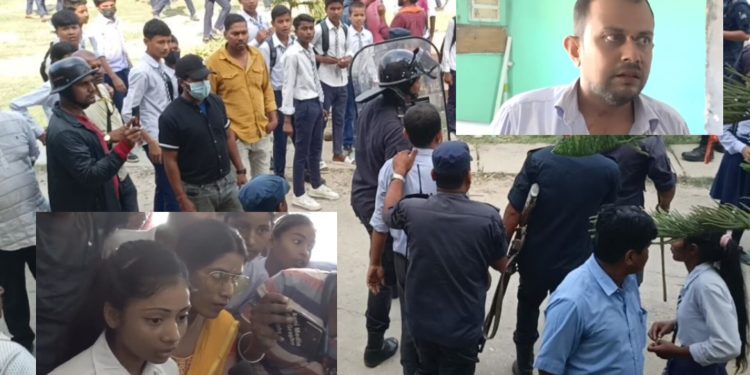 जनकपुरधाम स्थित संकट मोचन विद्यालयका शिक्षक झा माथि अभिभावक तथा विद्यार्थीले गरे हातपात (हेर्नुहोस भिडियो सहित)