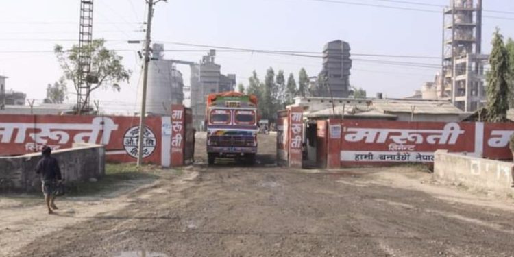 सिरहाको मारुती सिमेन्ट उद्योगमा करखाना मर्मत गर्नेक्रममा दुर्घटनामा परी एक मजदुरको मृ त्यु