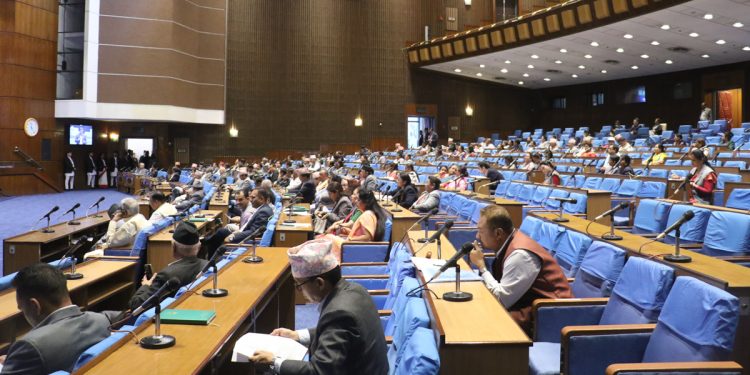 प्रतिनिधिसभाबाट बजेट बहुमतले पारित, पक्षमा १ सय ४७ र विपक्षमा १ सय ८ मत