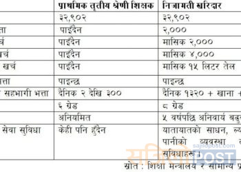 शिक्षक र निजामती कर्मचारीले पाउने सेवा सुविधामा के छ फरक  ?