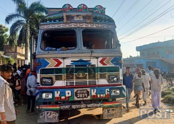 रौतहटमा ट्रकको ठक्करबाट एक जनाको मृ त्यु