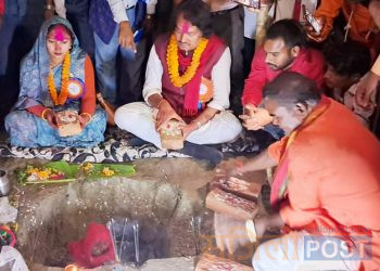 सिरहा : जनता अवास कार्यक्रम अन्तर्गतको भवन शिलान्यास