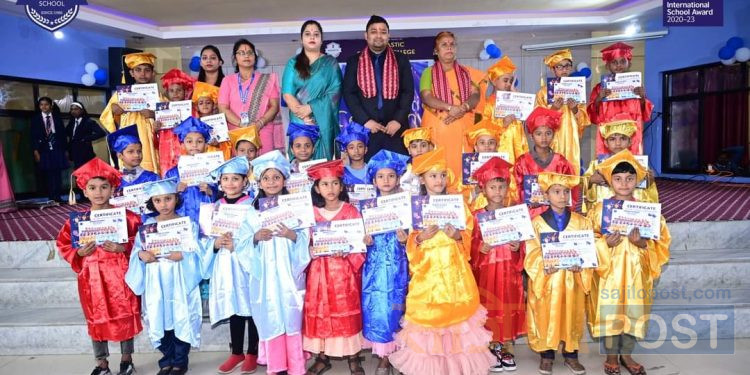 जनकपुरधामको ख्याति प्राप्त मोनाष्टिक स्कूलमा विद्यार्थीहरुको लागि ‘प्रि–स्कूल ग्रेजुएशन’ समारोह 