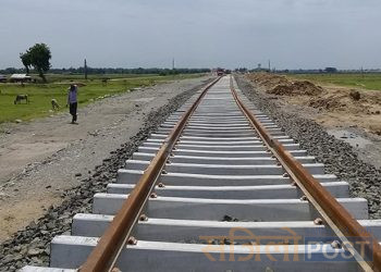 रेल्वेको तेस्रो खण्ड भंगहादेखि बर्दिबास सम्म कामले गति लिँदै