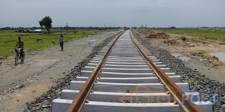 रेल्वेको तेस्रो खण्ड भंगहादेखि बर्दिबास सम्म कामले गति लिँदै