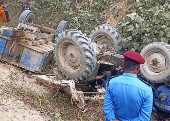 ट्याक्टर बागमती नहरमा खस्दा दुईजनाको मृत्यु ७ जना घाईते