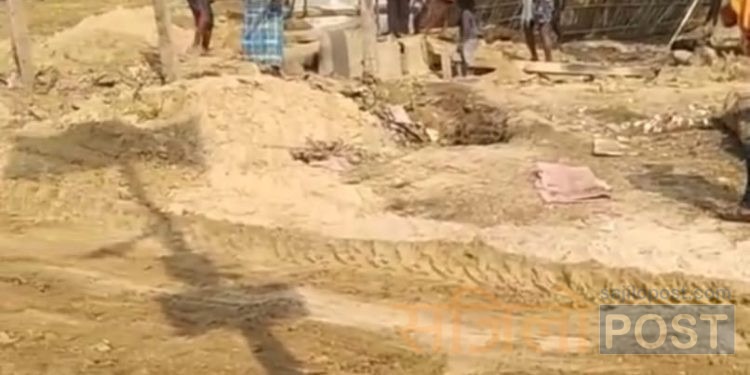 सप्तरीको बलान बिहुलमा वडा नम्बर ४ का वडाअध्यक्ष झा ले खालि गराउन थाले सार्वजनिक ऐलानी पर्ती जग्गा