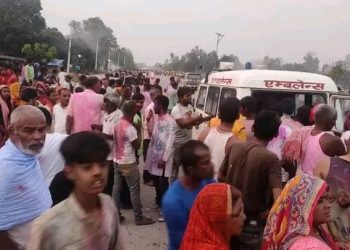 धनुषामा एम्बुलेन्सको ठक्करबाट मोटरसाइकलमा सवार एक युवकको मृत्यु