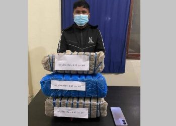 मधेश प्रदेश : १५ किलो गाँजासहित एक जना पक्राउ