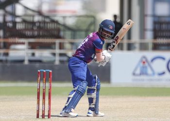 नेपालले युएईलाई दियो १२० रनको लक्ष्य