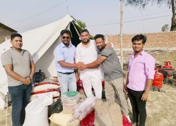 मटिहानीका अग्नीपीडितलाई जनकपुरधामबासी द्वारा राहत सहयोग