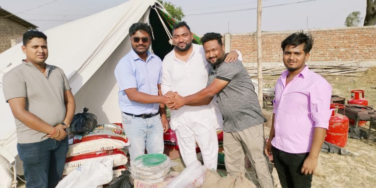 मटिहानीका अग्नीपीडितलाई जनकपुरधामबासी द्वारा राहत सहयोग