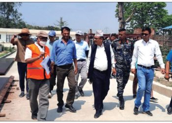 सप्तरीको कञ्चनपुर-कमला सडक योजना पूर्वी खण्डको अनुगमन