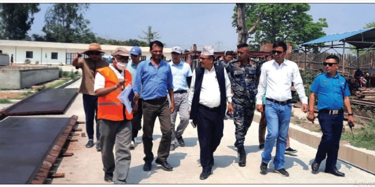 सप्तरीको कञ्चनपुर-कमला सडक योजना पूर्वी खण्डको अनुगमन