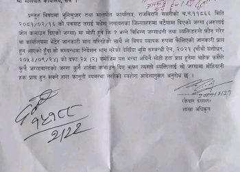 हल्ला को पछि नलागौ – बटैया गर्न दिएको कुनै पनि जग्गामा मोहियानी हक नलाग्ने