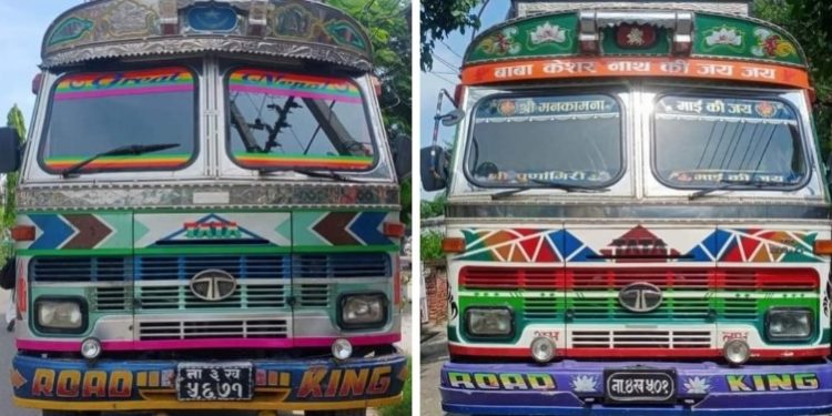 ९४ लाख भन्दा बढीको सामाग्री सहित ट्रक प्रहरीको नियन्त्रणमा