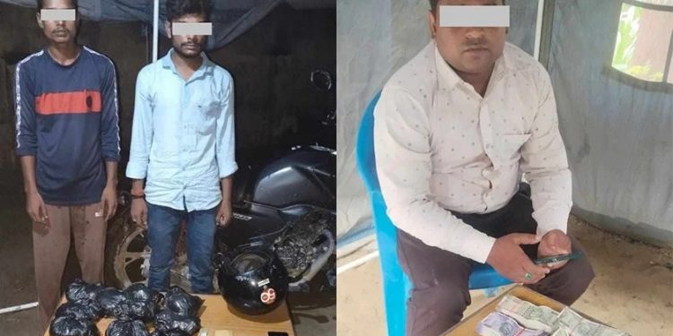 मधेश प्रदेश : श्रोत नखुलेको भारतीय रुपैयाँ तथा चरेससहित तीनजना पक्राउ