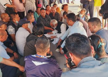 सहकारी पीडितको आन्दोलनमा राजेन्द्र महतोको ऐक्यबद्धता