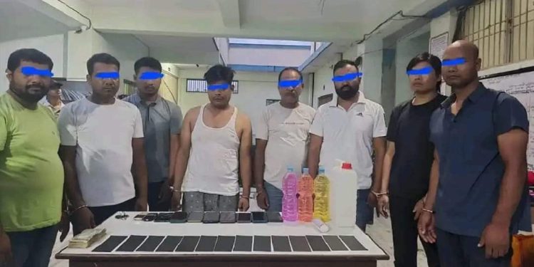 नक्कली नोट बनाउँदै गरेको अवस्थामा ८ जना पक्राउ